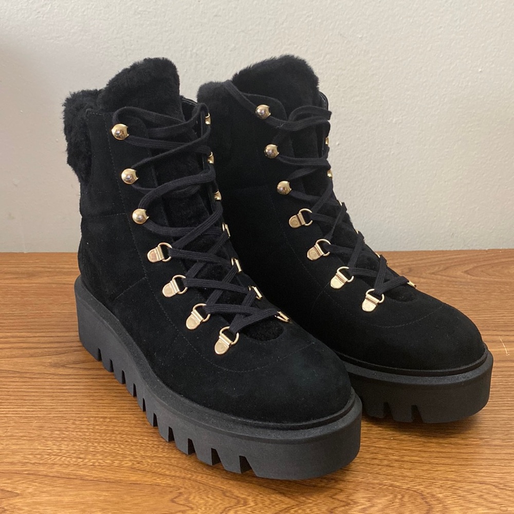 STUART WEITZMAN combat suede boot NWOB